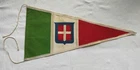 ITALY ITALIAN FLAG SAVOY KINGDOM MILITARY CAR PENNANT  1930's WWII KINGDOM
