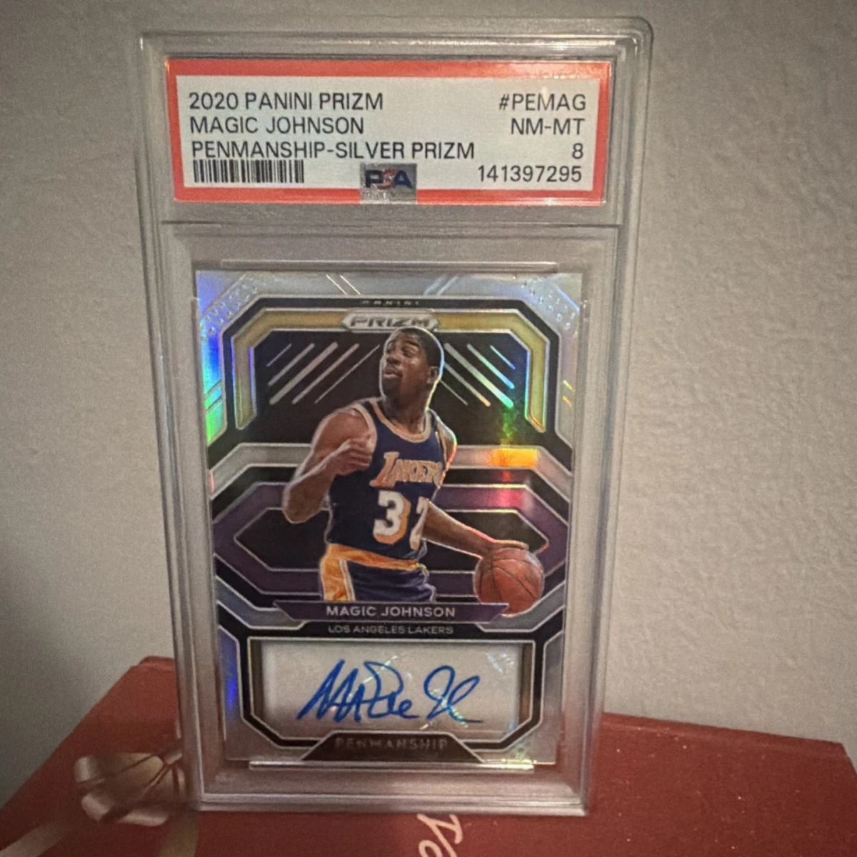 Panini Magic Johnson Basketball Autographed Sports Trading Cards