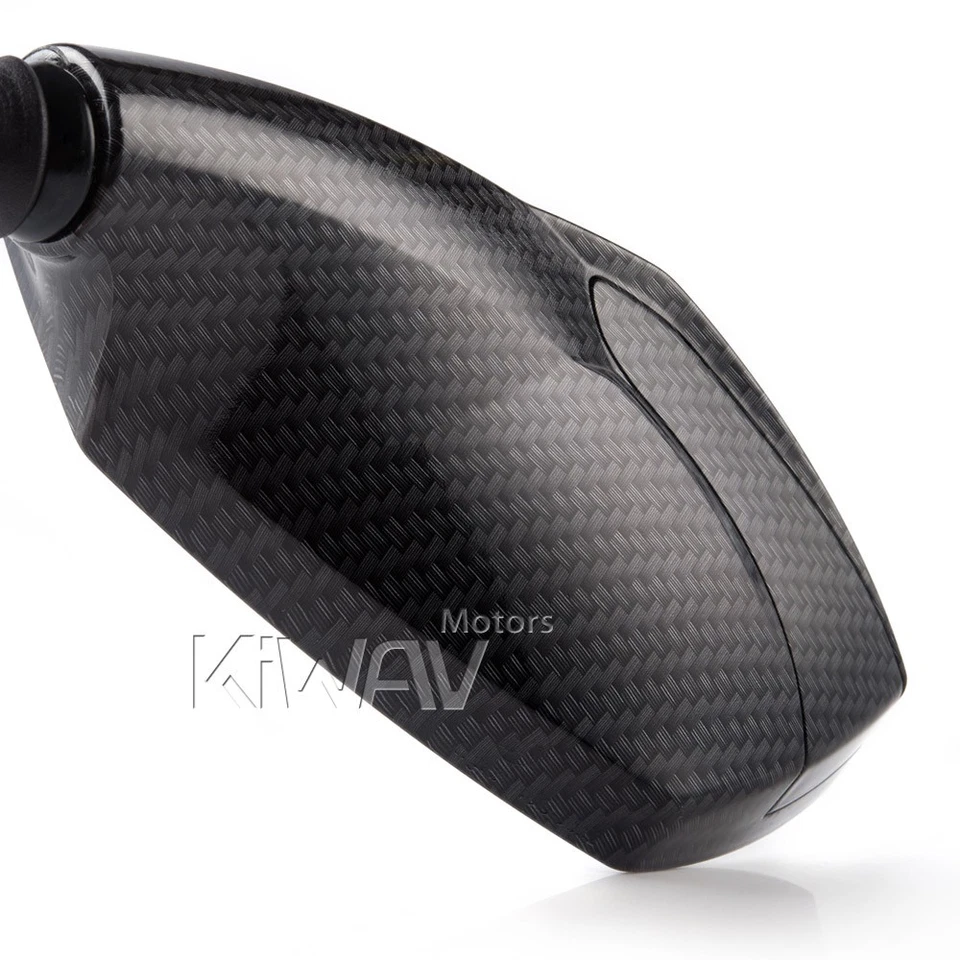 rétroviseurs new fist noir carbone fiber look M10 pour Moto Guzzi Aprilia - Photo 2/4
