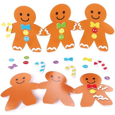 FX299 Lebkuchenmann Ziehharmonika Karten  6er Pack, Weihnachtskarten Basteln ...