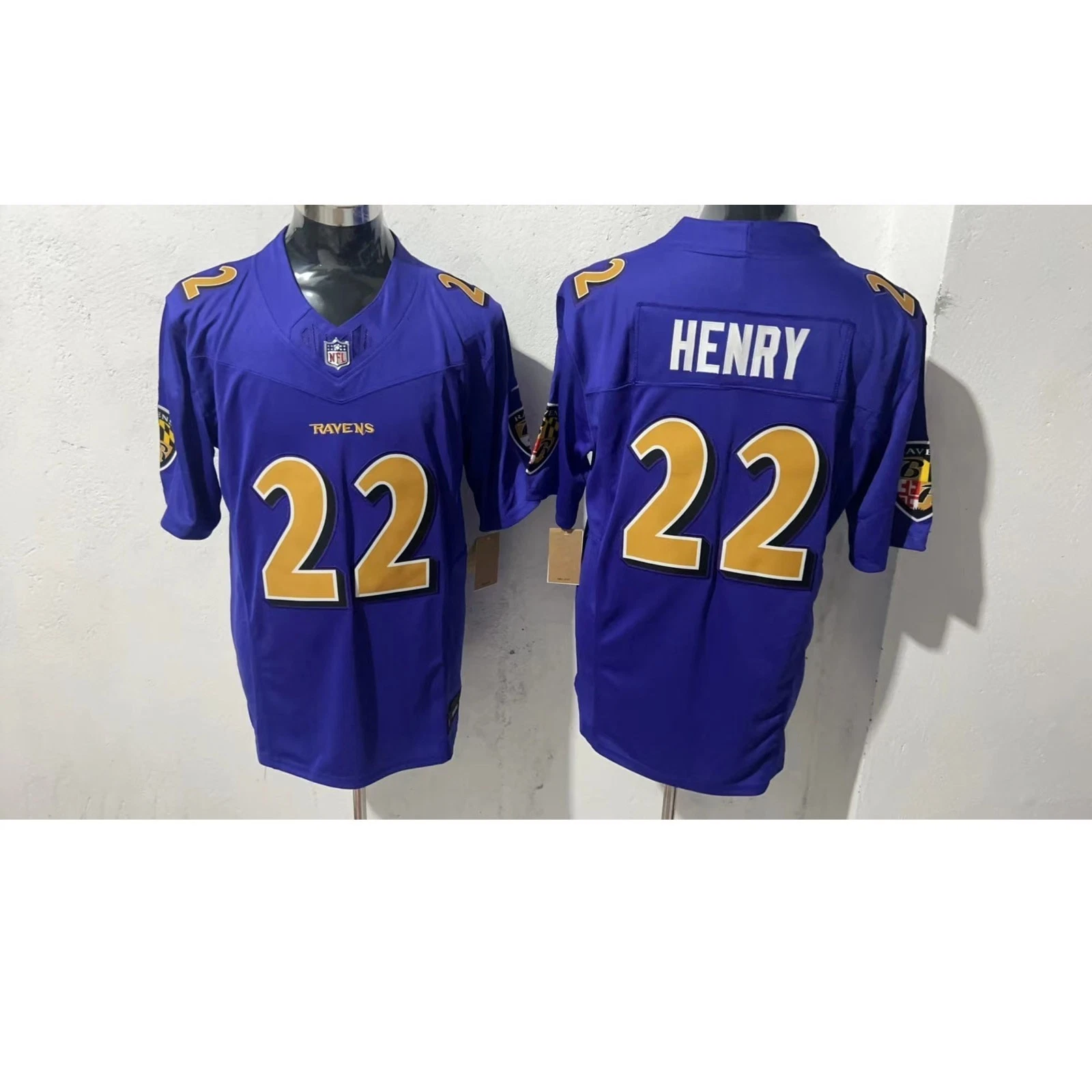 Ravenss Men's/Youth#22 Derrick Henry Player Jersey All Size