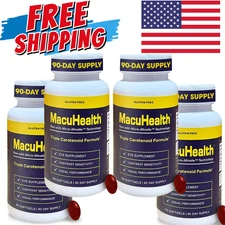 MacuHealth Eye Vitamins 90 Softgels Pack of 4 – Vision Support + Free Ship