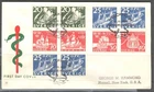 SWEDEN 1966, SAILING SHIPS, CANCER NATIONAL FUND, Sc B58a on F.D.C.