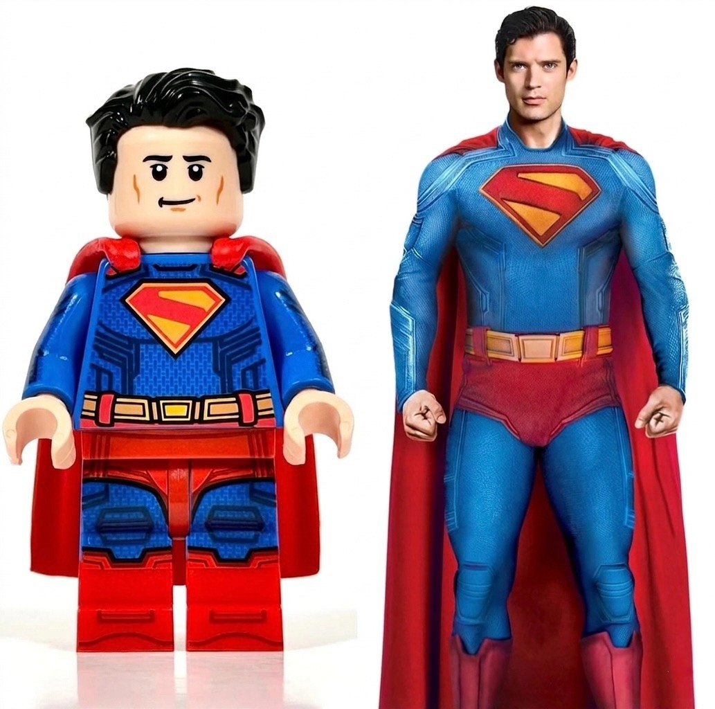 Lego DC Superheros Superman Clark 2025 Light Customs Jin Jaka
