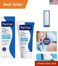 Antimicrobial Acne Creamy Wash - 4 Benzoyl Peroxide, 6 Ounce Hydrating Cleanser