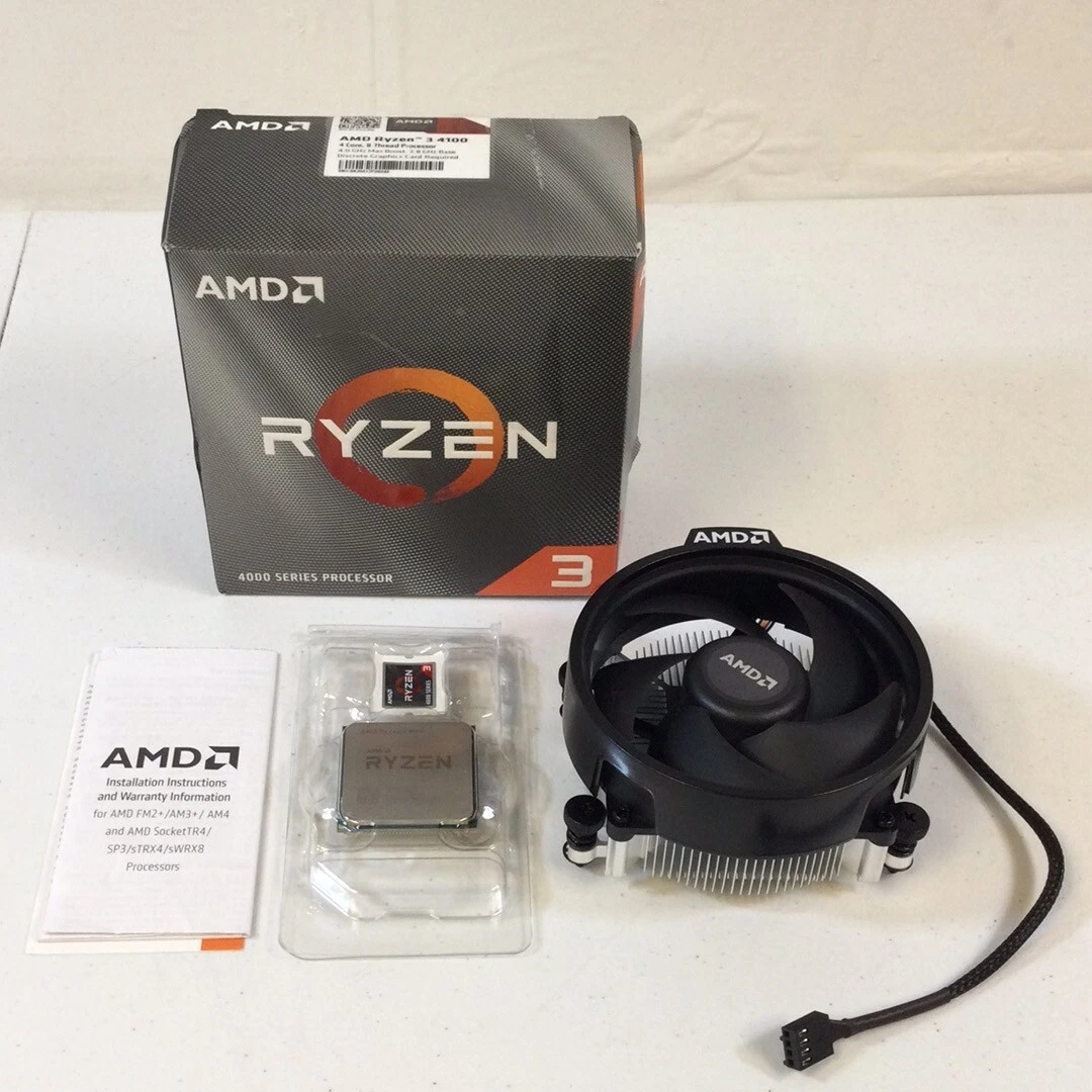 AMD Black Zen 2 Architecture Ryzen Quad Core AM4 Desktop Processor Used