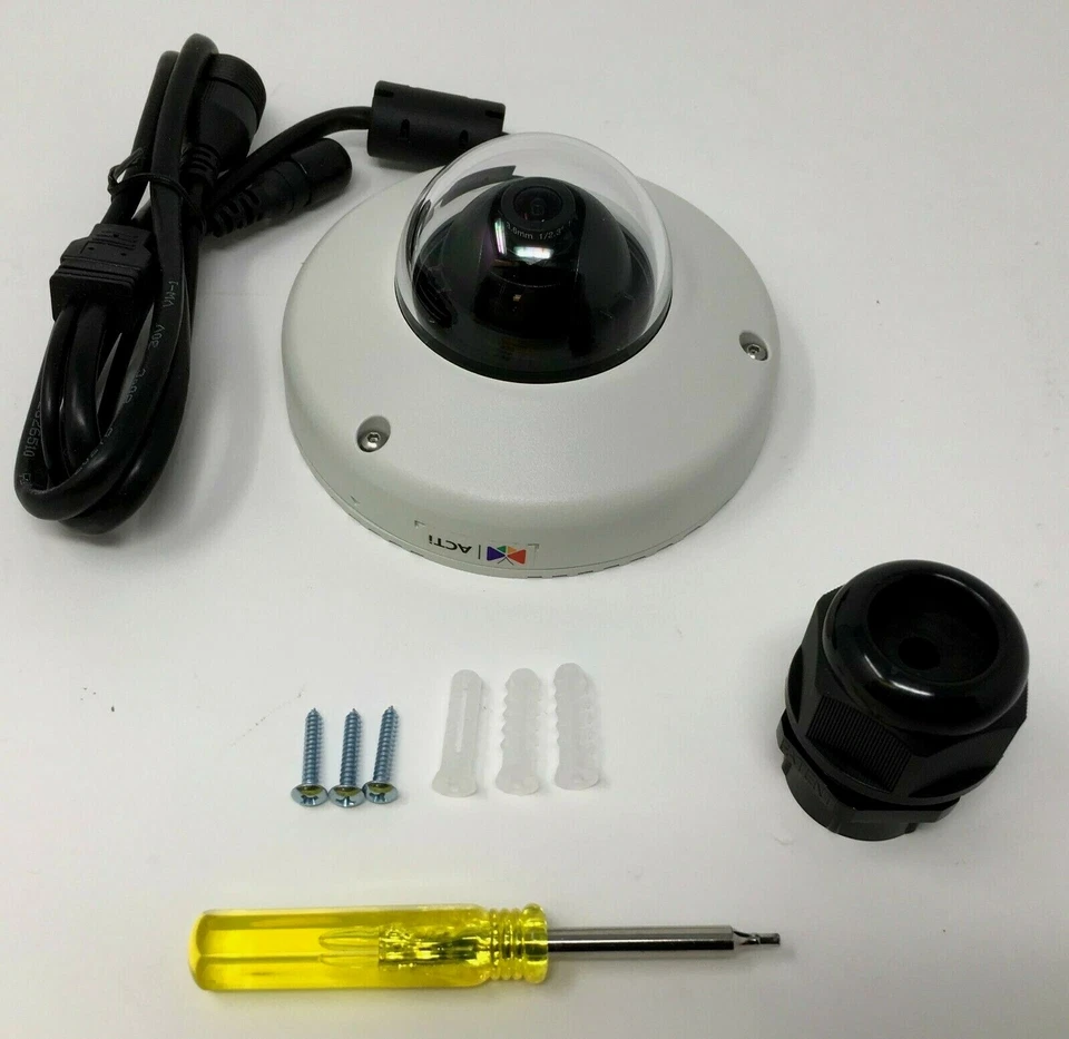 ACTi 10MP Outdoor Mini Dome Security Camera Basic WDR Fixed Vandal-Proof E922 - Image 2 of 4