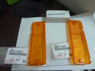 Front Bumper Amber Turn Signal Lamp Lens Set Toyota Ae86 Trueno