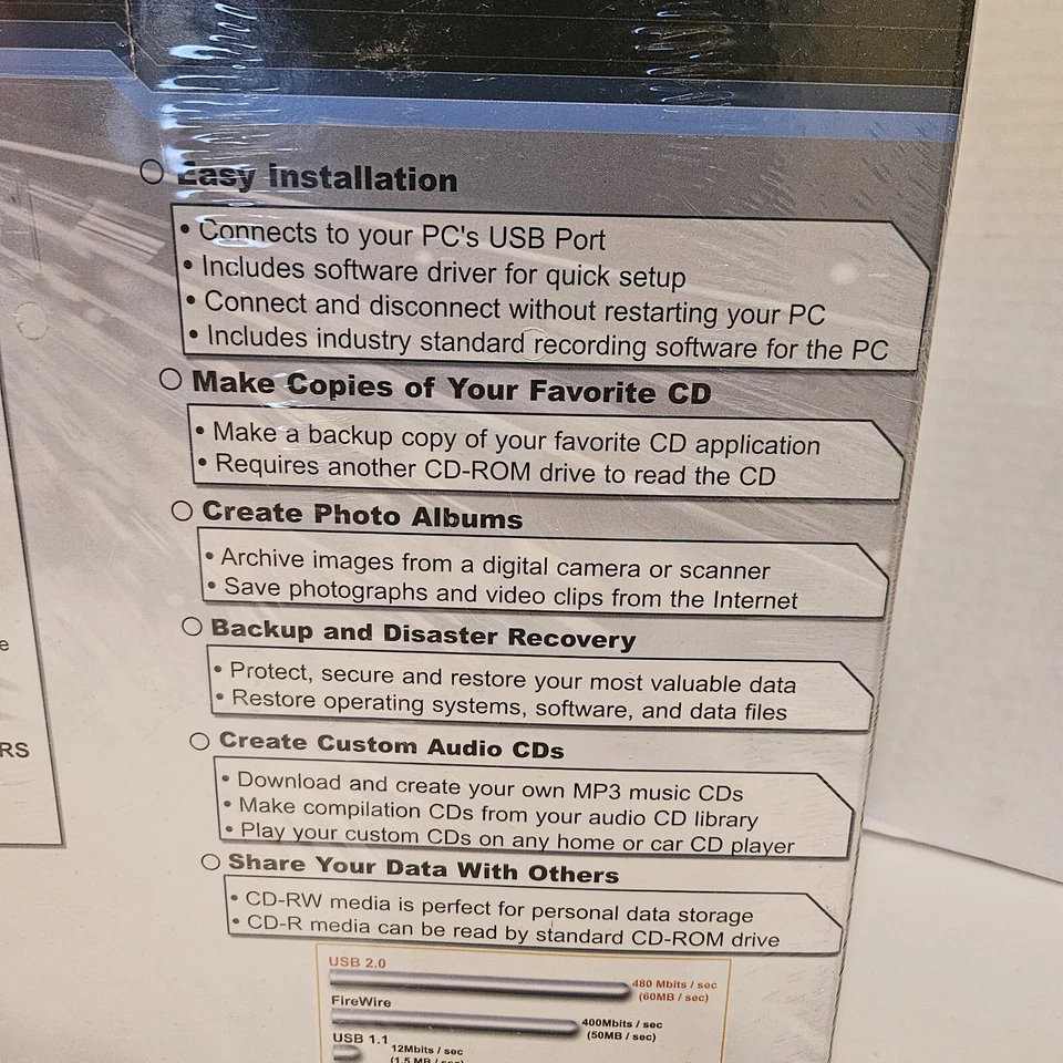 VINTAGE SEALED NEW I/O MAGIC 48x16x48- Internal CD-RW Rewritable Drive - Image 4 of 4