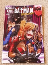 BATMAN QUE RÍE 1 CUERNO GREG HARLEY QUINN QUE RÍE LOGO VARIANTE-A 3000 PT