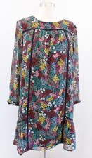 Ann Taylor Loft Colorful Wildflower Floral Print Shift Dress Size S