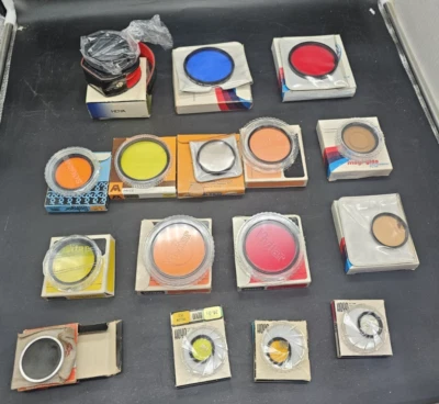 Kamera Objektiv Filter Set (16 Stück) 72 mm 62 mm UV Farbe Hoya Haze Vivitar Rollev - Bild 1 von 4