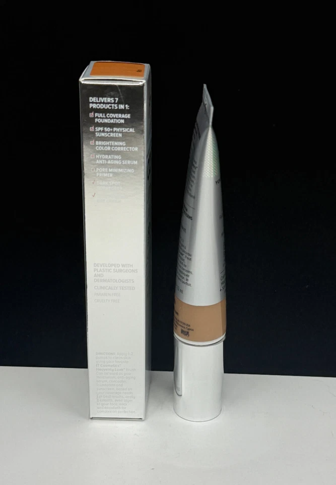 IT cosmetics Your Skin But Better CC+ Full Coverage Cream -1.08oz #Rich NIB - Image 3 of 4