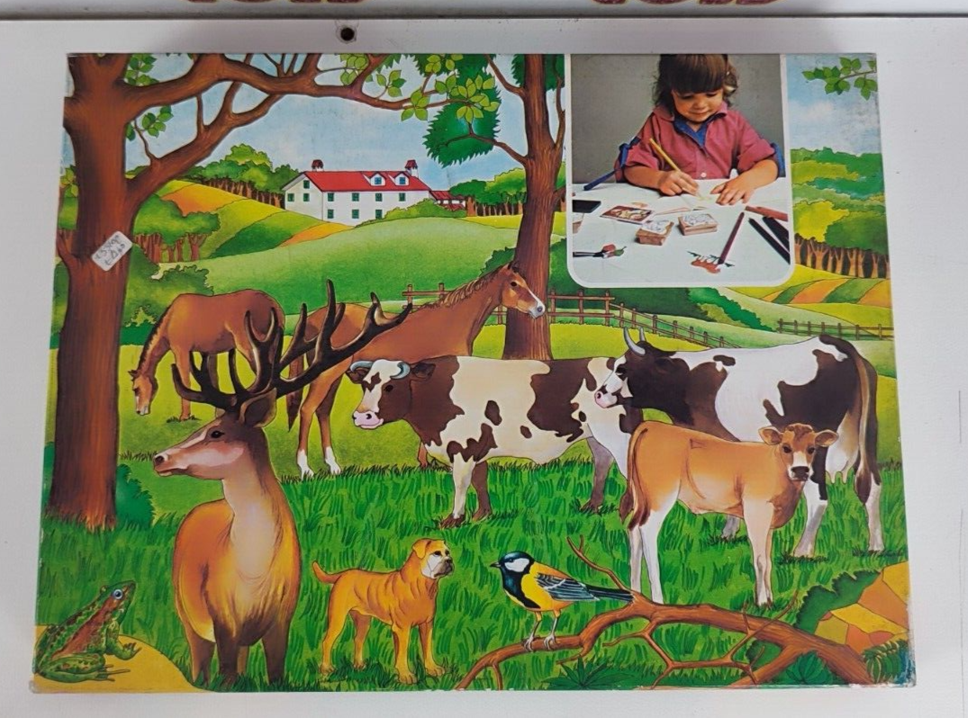 ANIMALI DEI NOSTRI PAESI 12 TIMBRI STAMPARE COLORARE GIOCO