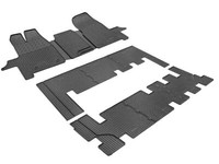 GummifußMatten Rigum Passend FüR Ford Transit Custom 9-Sitzer 3+3+3 2012-2018