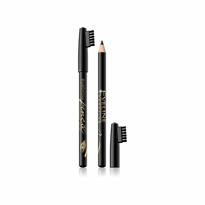 Eveline Cosmetics Eyebrow Pencil with Brush   Long-Lasting Definition, 4 Shades