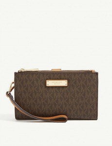 mk brown wallet