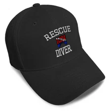 Baseball Cap Rescue Diver Scuba Embroidery Dad Hats for Men & Women 1 Size
