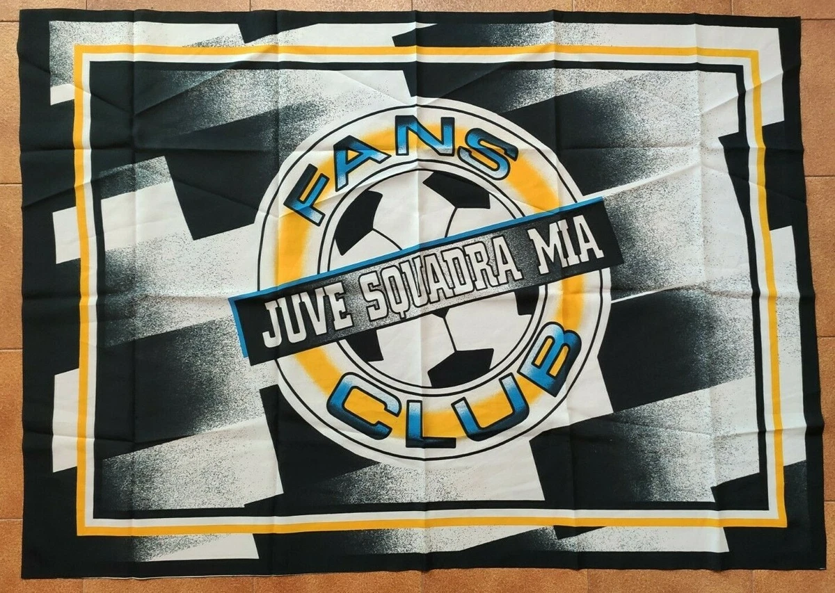 Bandierina Juventus 12 Volte Campione D'Italia - Vintage Années 60 + Adhésif Et Parfum Auto
