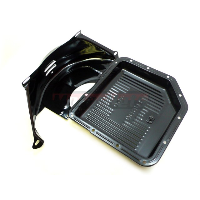 Black TH350 TH350 Turbo 350 Transmission Pan & Flex Plate Flywheel