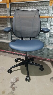 Humanscale Liberty Arbeitsstuhl Graphit Leder Sitz Arm Computer Home Mesh Aeron