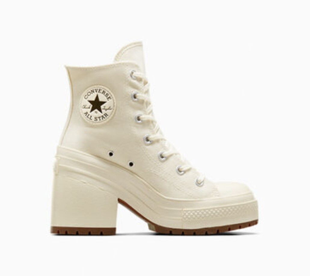 NIB Converse Chuck 70 De Luxe Heel Lugged White Egret Men's 7 / Women's 9 thumbnail 3