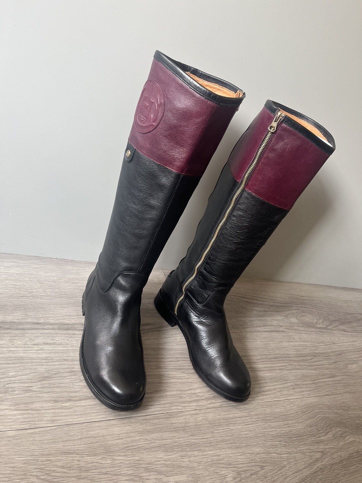hunter wellesley rubber riding rain boot