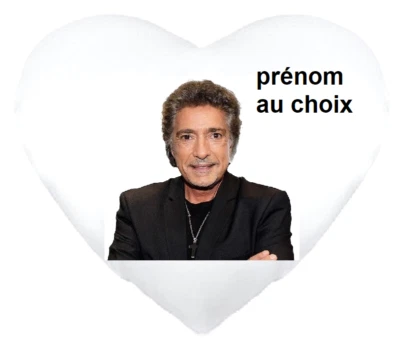 Coussin Coeur + Housse de Coussin Frédéric François Personnalisé avec un prénom - Photo 1/2