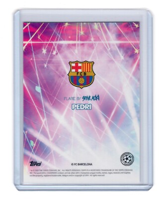 Carte Pokémon ? Non ! Carte Football Pedri Rookie 2020-21 Topps Steve Aoki UCL - Notée PSA 10