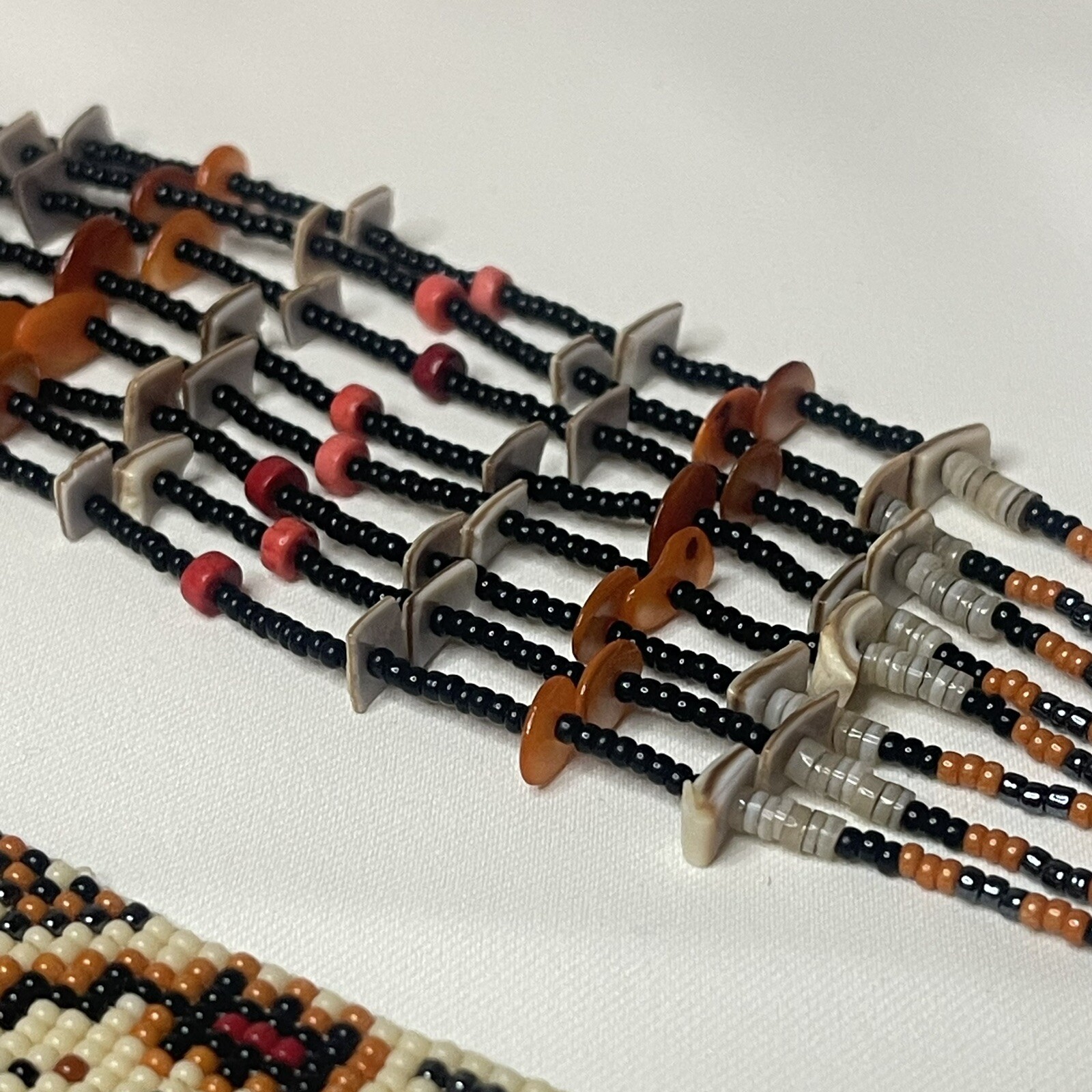 Navajo Zuni Native American Glass Seed Bead Beade… - image 5