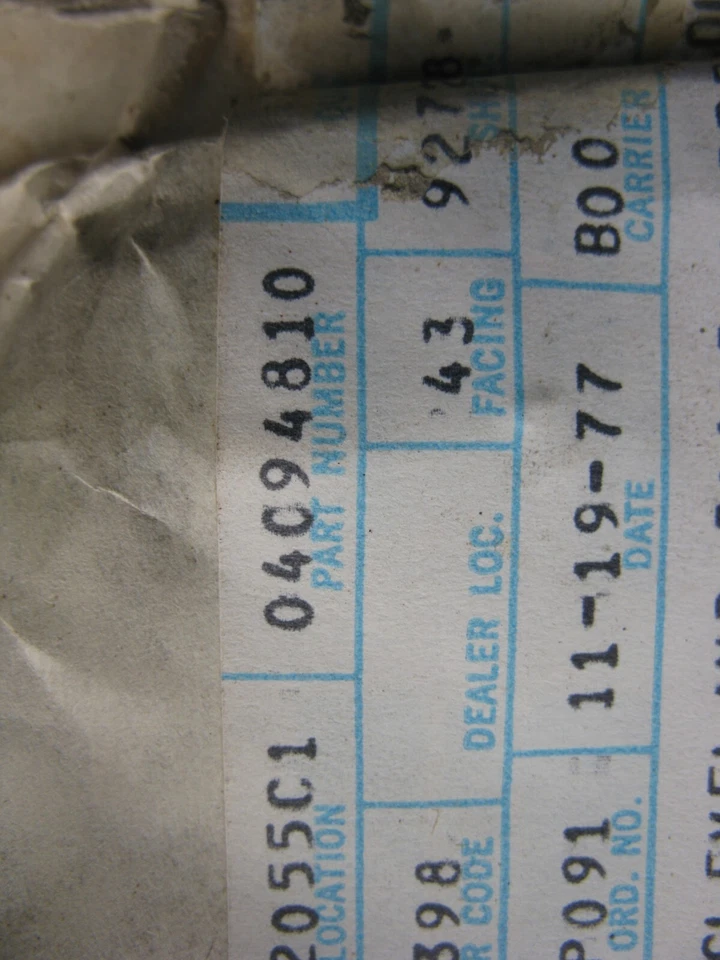 Cigüeñal trasero sello Mopar vintage para Dodge 1978-1983 1,7 L (4094810) Foto 2 de 2