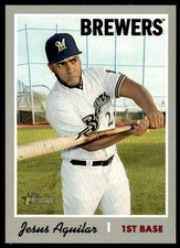 2019 Topps Heritage #476 Jesus Aguilar SP Short Print