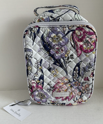 NWT Vera Bradley HUMMINGBIRD PARK Pink Purple Lunch Bag 