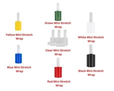 5" x 1000 ft Mini Stretch Wrap with Carton Handle 80 Gauge Choose: Color & Rolls