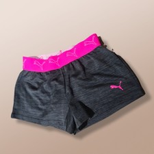 Puma Charcoal Athletic Shorts Kids size XXS 3-4