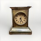 Antique JUNGHANS Mantel Clock Musical Alarm Brass Shelf Clock Germany — photo 1