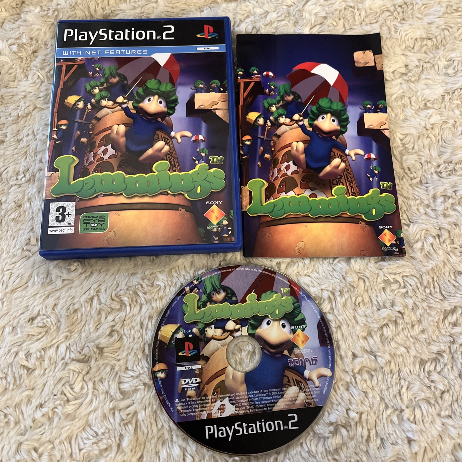 Lemmings - Sony PlayStation 2 PS2 - Complete with Manual