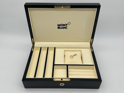 MONTBLANC WOODEN & LEATHER PEN WATCH JEWELRY STORAGE BOX / CASE