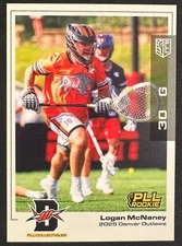 2025 PREMIER LACROSSE LEAGUE PLL LOGAN McNANEY SHORT PRINT VARIATION RC /100 #15