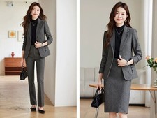 Outfit for Women 2-Piece Set Size 2-14 XS-Large Business Suit Blazer Pants Skirt