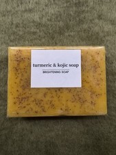 1-Pack Turmeric Glow Soap - Handmade Skin Brightening with Lemon  Kojic Acid