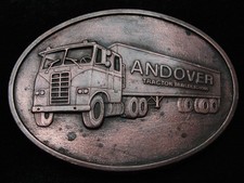 RA13111 VINTAGE 1970s  ANDOVER TRACTOR TRAILER SCHOOL  TRUCK DRIVER BUCKLE