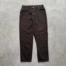 Vintage USA Levi's 550 Womens Jeans Brown Sz 14 M Petite Relaxed Fit Tapered Leg