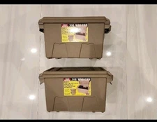 NEW 2x MTM Ammo Crates Tactical 308 PMAG Magazine Holder (14 Magazines) Tan Box