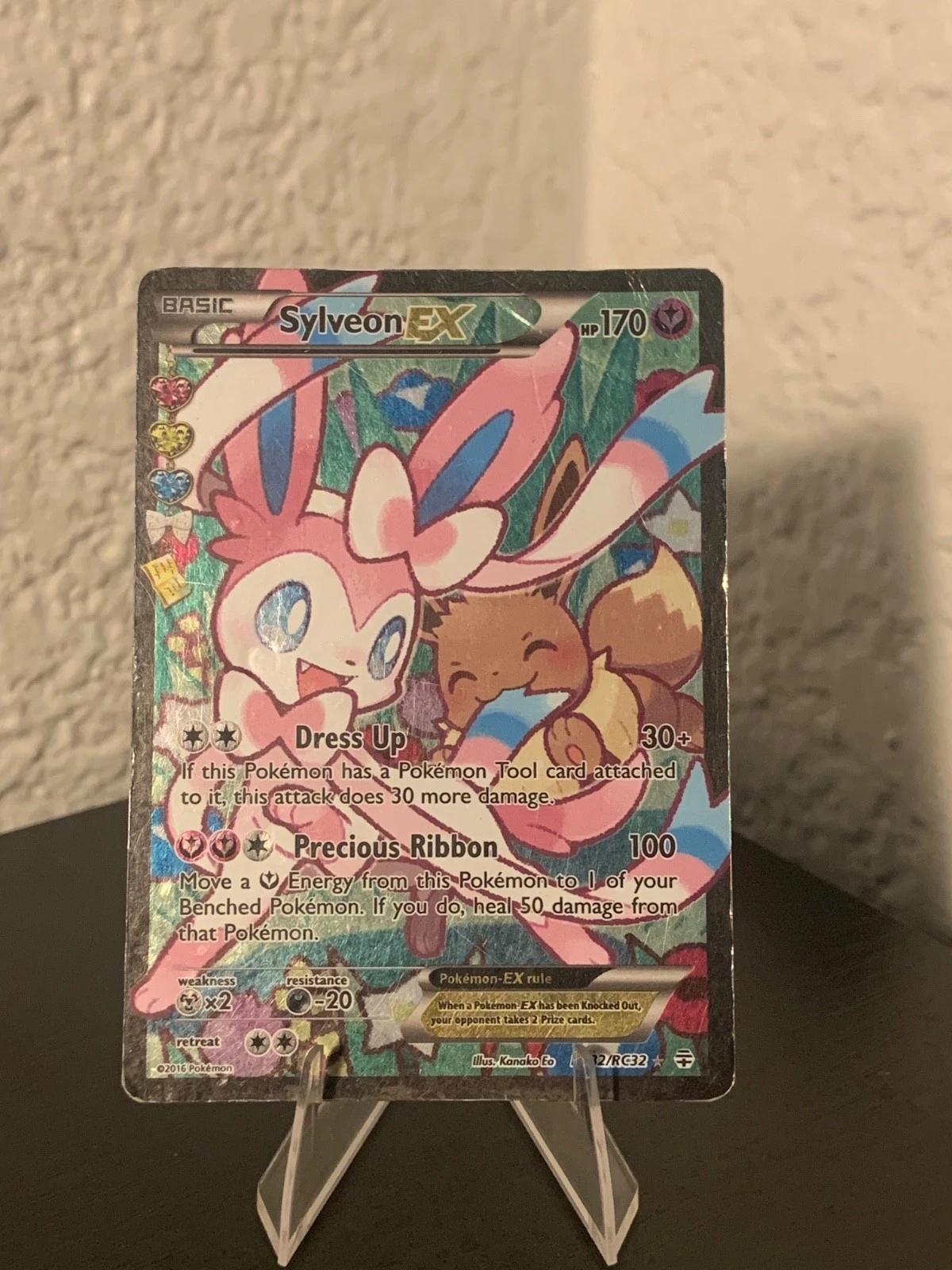 2016 Pokemon Sylveon EX SUPER RARE Rc32/Rc32