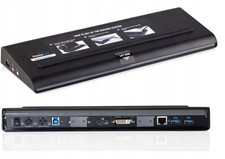 Image of USB 3.0 Docking Station with Power Adapter & Laptop Tips
