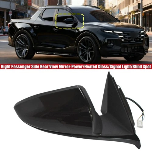 For Hyundai Tucson 2022-2024 Passenger RH Side Mirror Blind Spot Heated Light US