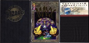 1993 The Maxx #1/2 Wizard Gold Foil edition autographed COA binder Sam Kieth art
