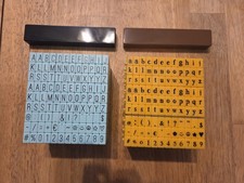 Pegz Alphabet Attachable Letters 216 Piece Stamp Bundle  Black  Red Ink