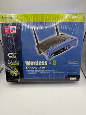 #ad NEW SEALED Linksys Wireless G Access Point WAP54G 2.4GHz 802.11g Wi Fi Certified $49.99